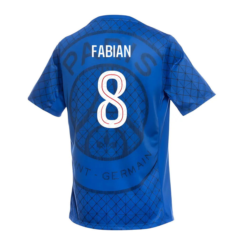 2025-2026 PSG Academy Pro Home Pre Match Shirt (Royal) (Fabian 8)