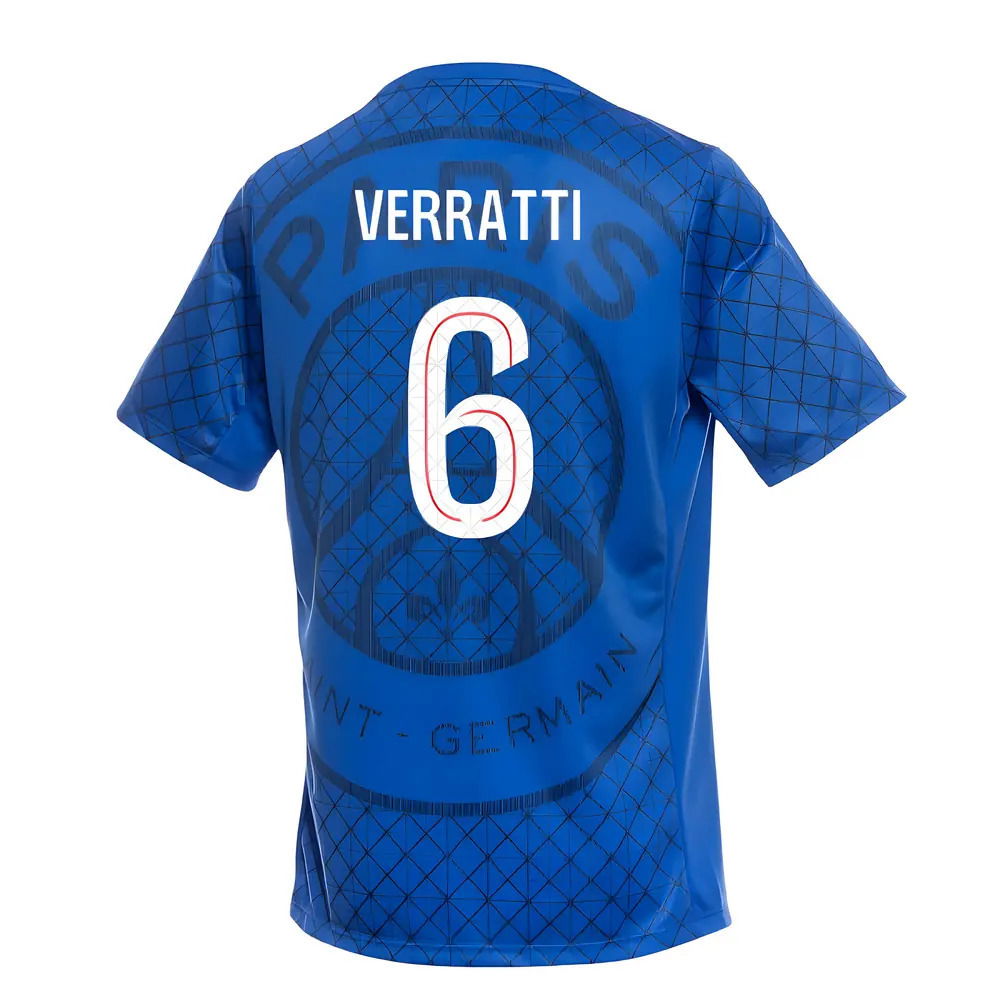 2025-2026 PSG Academy Pro Home Pre Match Shirt (Royal) (Verratti 6)
