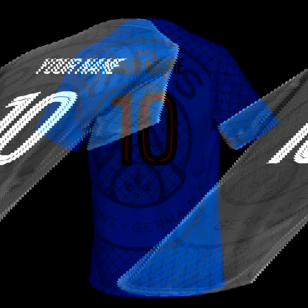2025-2026 PSG Academy Pro Home Pre Match Shirt (Royal) (Your Name)