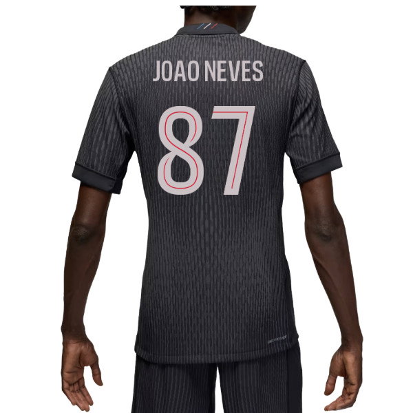 2025-2026 PSG Authentic Fourth Shirt (Joao Neves 87)