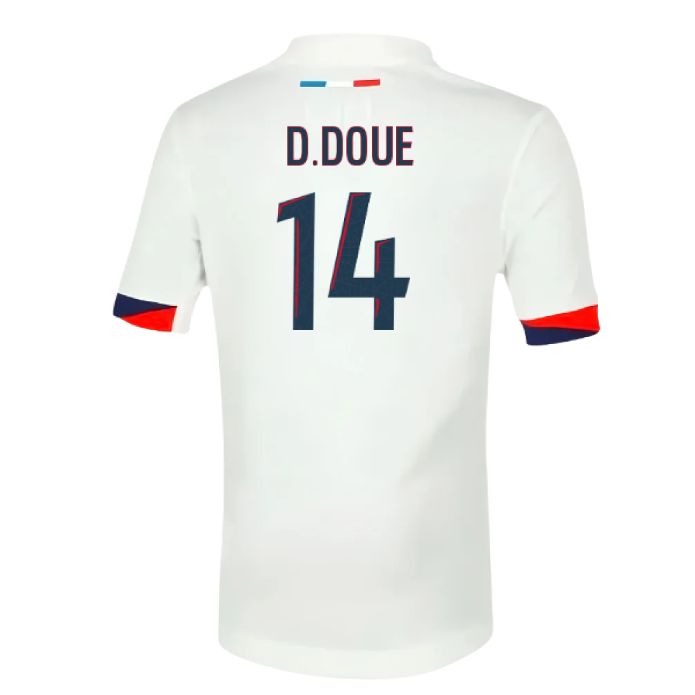 2025-2026 PSG Away Shirt (Sponsorless) - Kids (D.Doue 14)