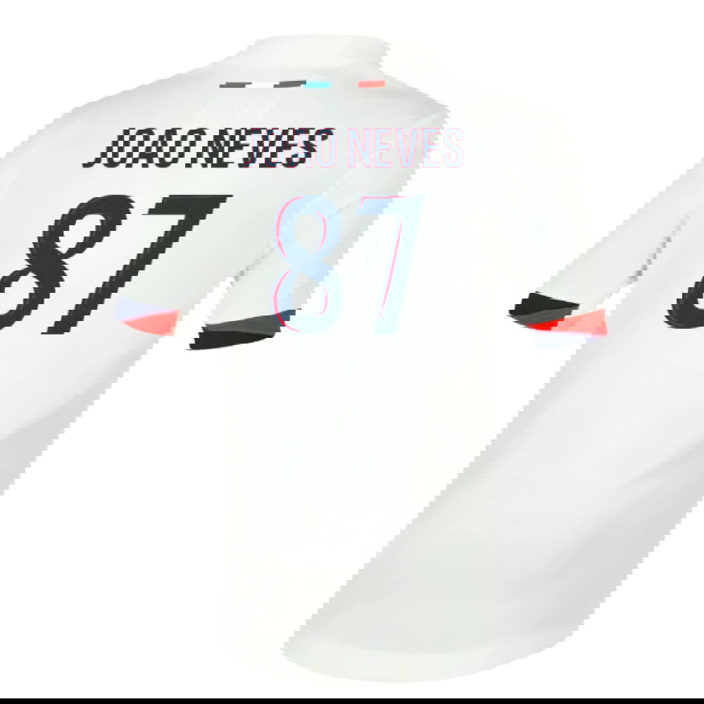 2025-2026 PSG Away Shirt (Sponsorless) - Kids (Joao Neves 87)