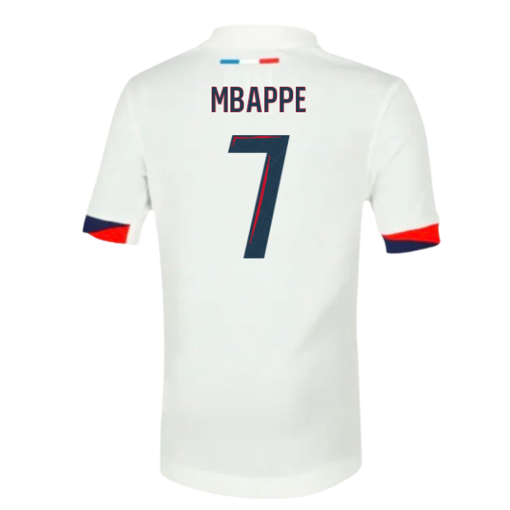 2025-2026 PSG Away Shirt (Sponsorless) - Kids (Mbappe 7)