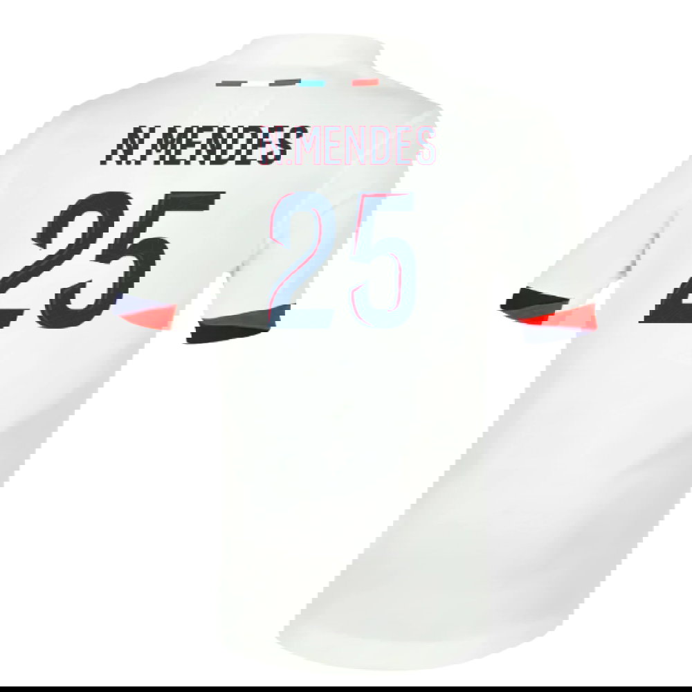 2025-2026 PSG Away Shirt (Sponsorless) - Kids (N.Mendes 25)