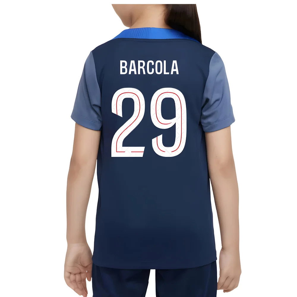 2025-2026 PSG Dri-Fit Strike Training Shirt (Navy) - Kids (Barcola 29)
