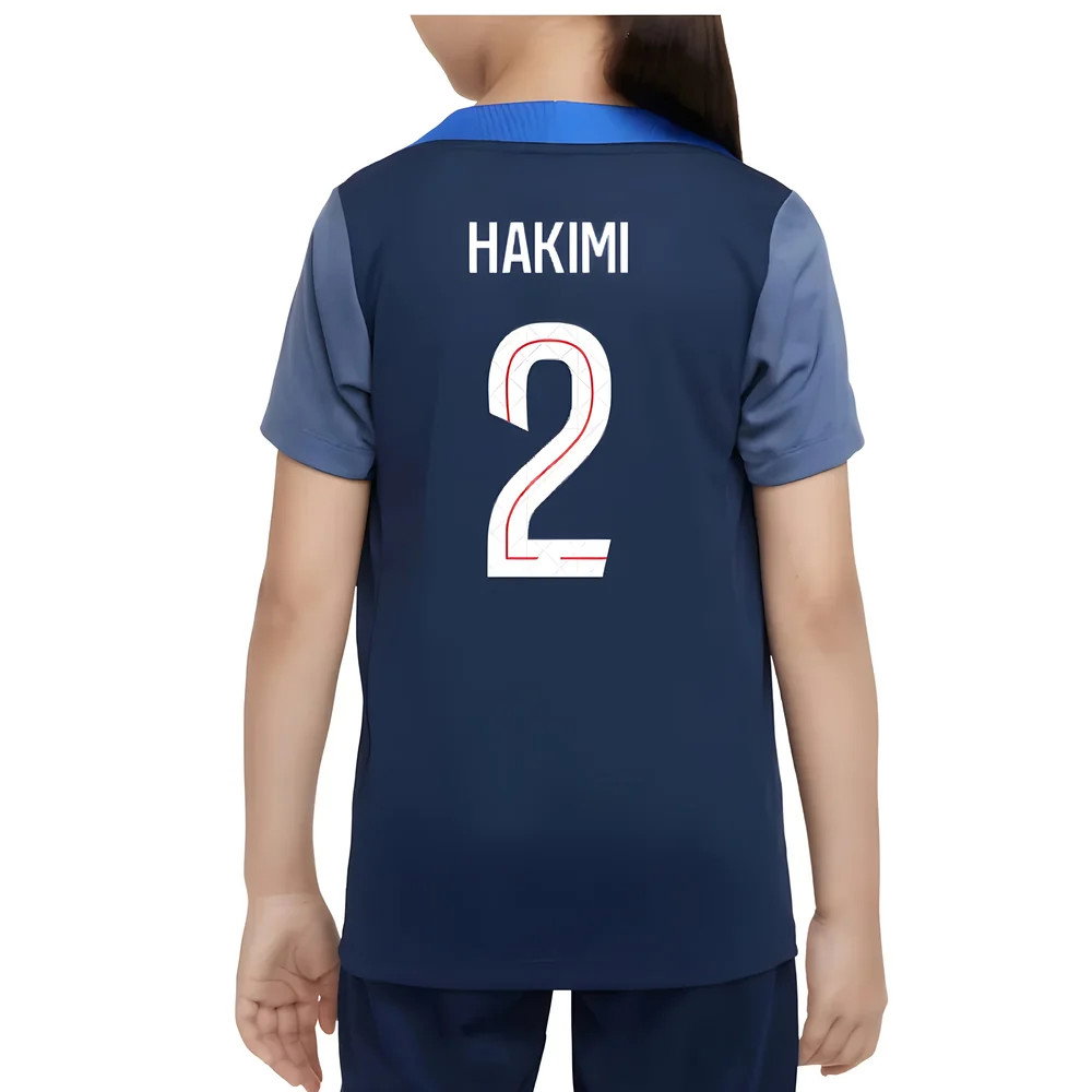 2025-2026 PSG Dri-Fit Strike Training Shirt (Navy) - Kids (Hakimi 2)