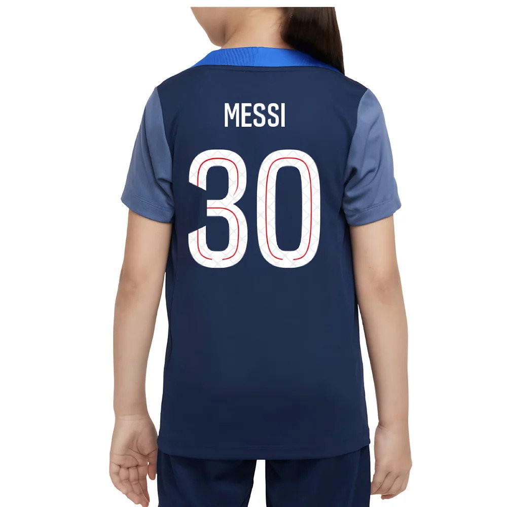 2025-2026 PSG Dri-Fit Strike Training Shirt (Navy) - Kids (Messi 30)