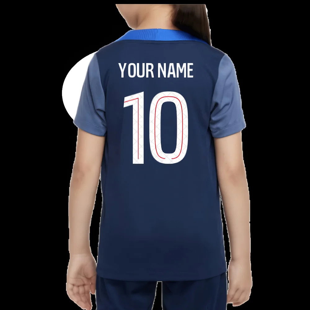 2025-2026 PSG Dri-Fit Strike Training Shirt (Navy) - Kids (Your Name)