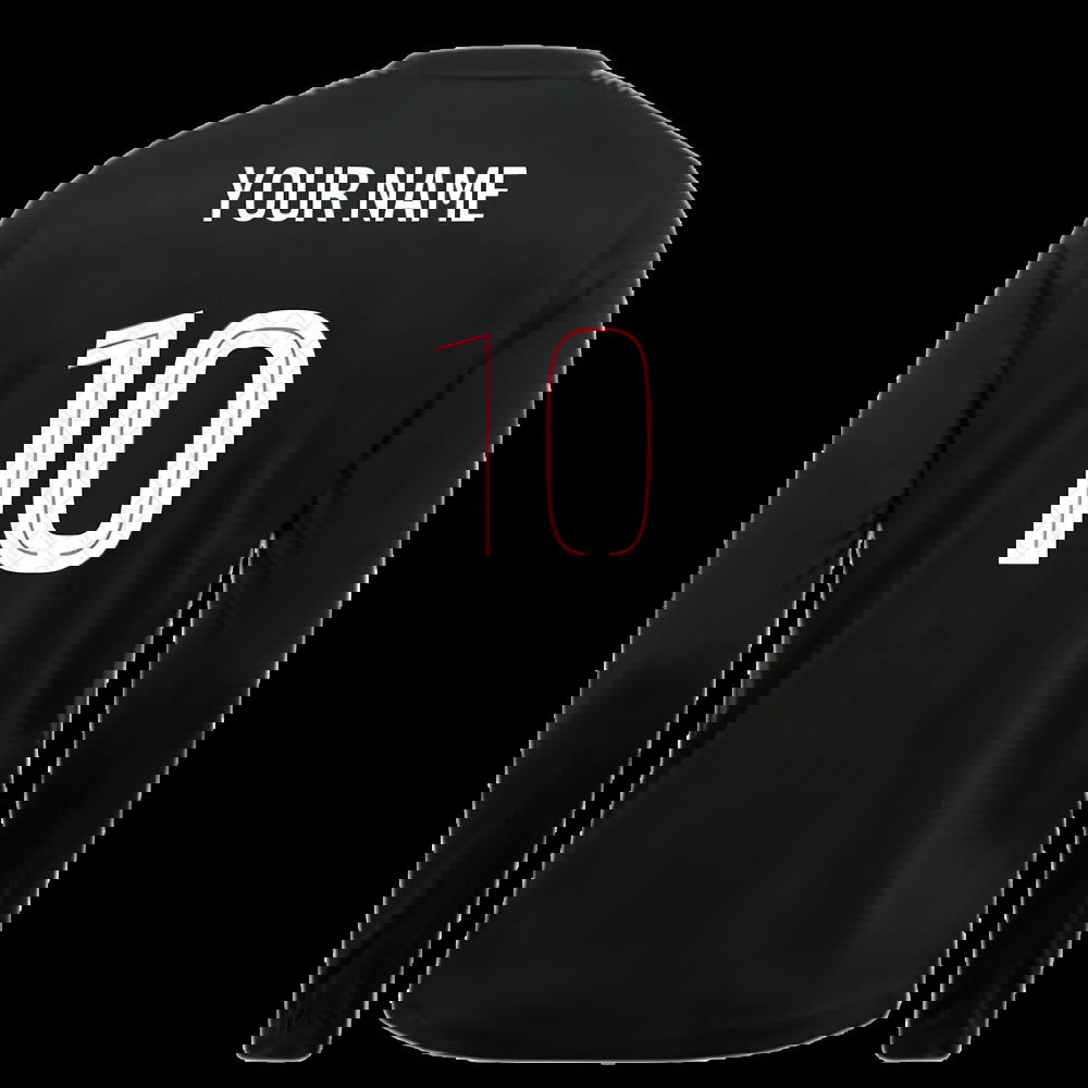 2025-2026 PSG Goalkeeper Shirt (Black) (Your Name)