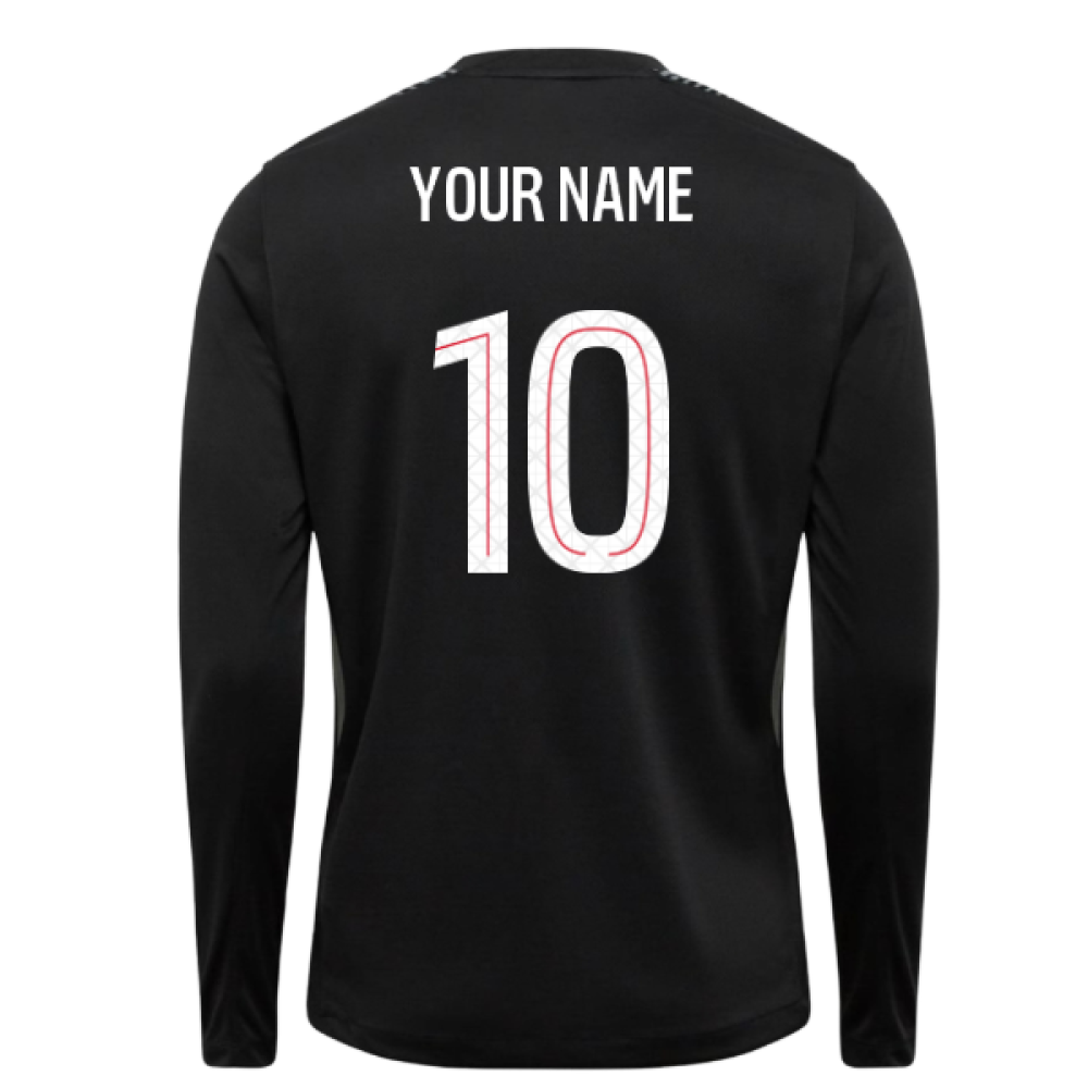 2025-2026 PSG Goalkeeper Shirt (Black) (Your Name)