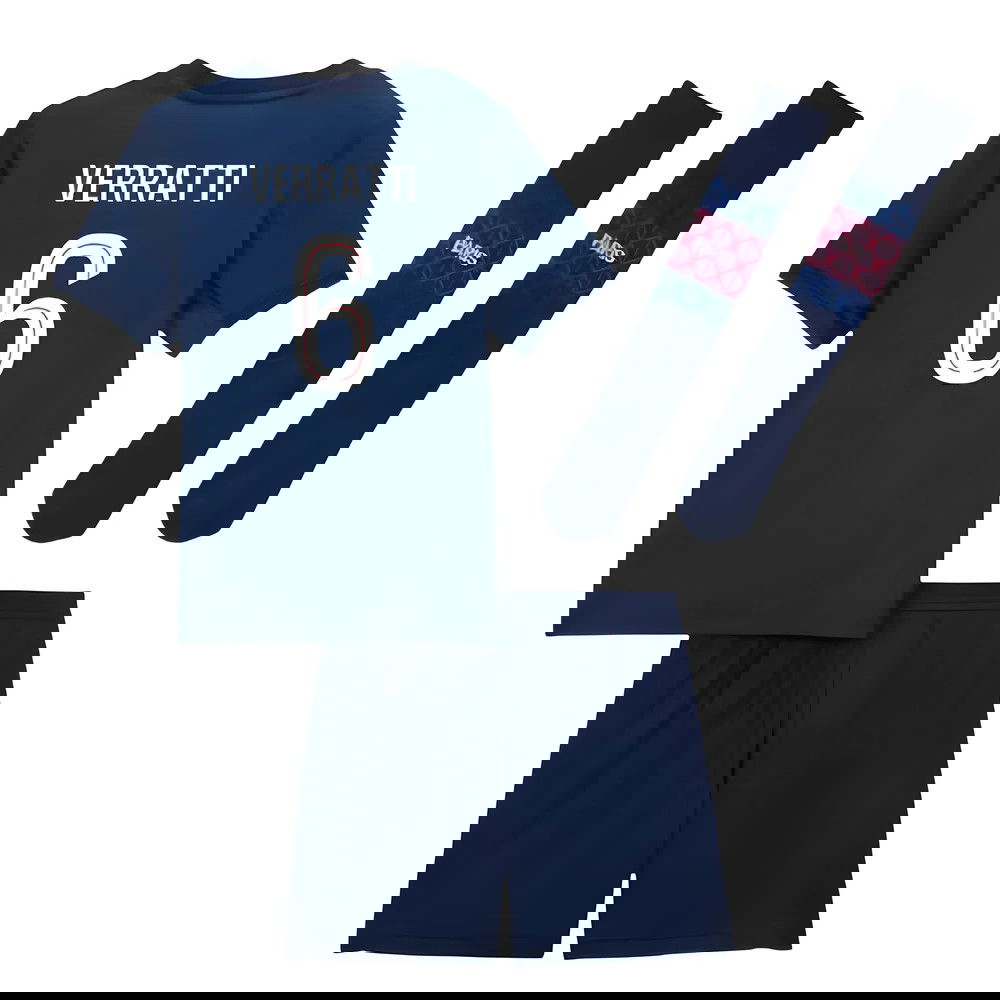 2025-2026 PSG Home Little Kids Mini Kit (Verratti 6)