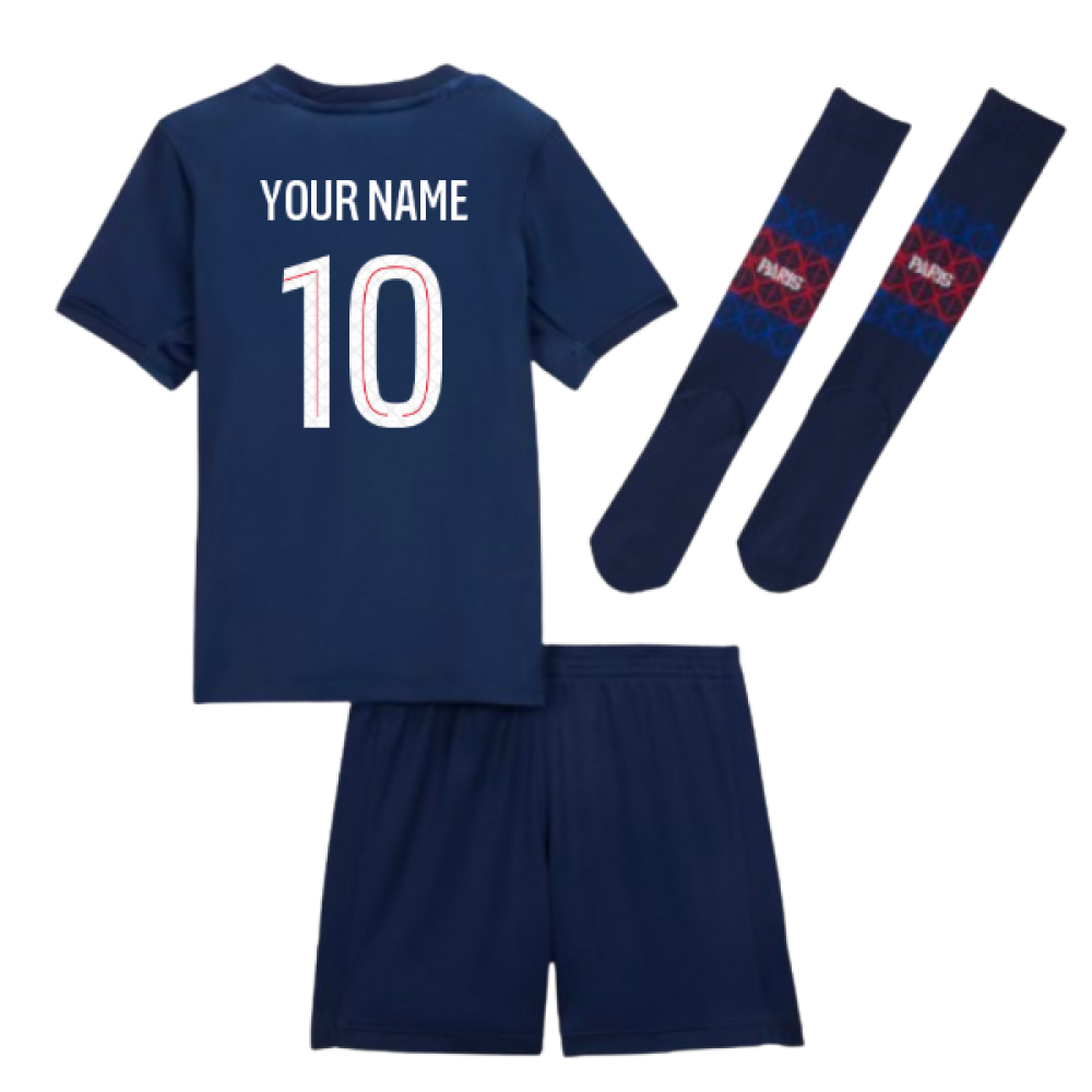 2025-2026 PSG Home Little Kids Mini Kit (Your Name)