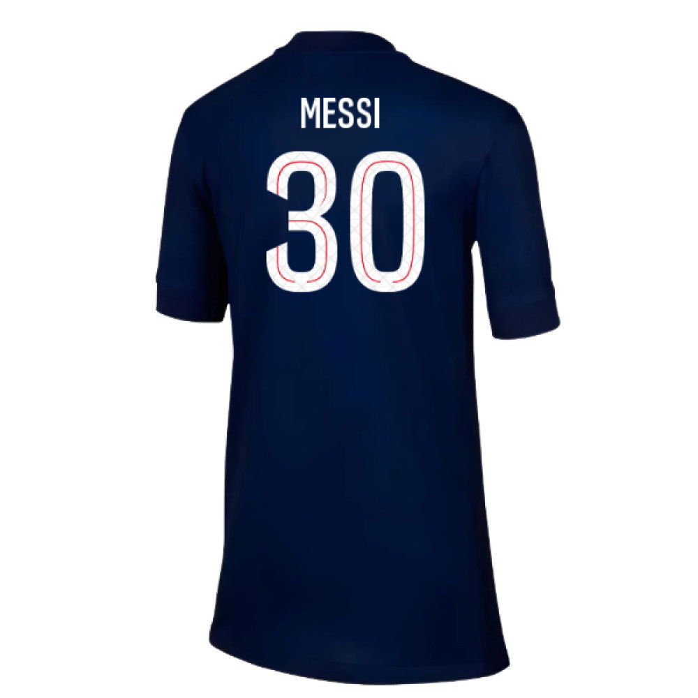 2025-2026 PSG Paris Saint Germain Home Shirt (Kids) (Messi 30)
