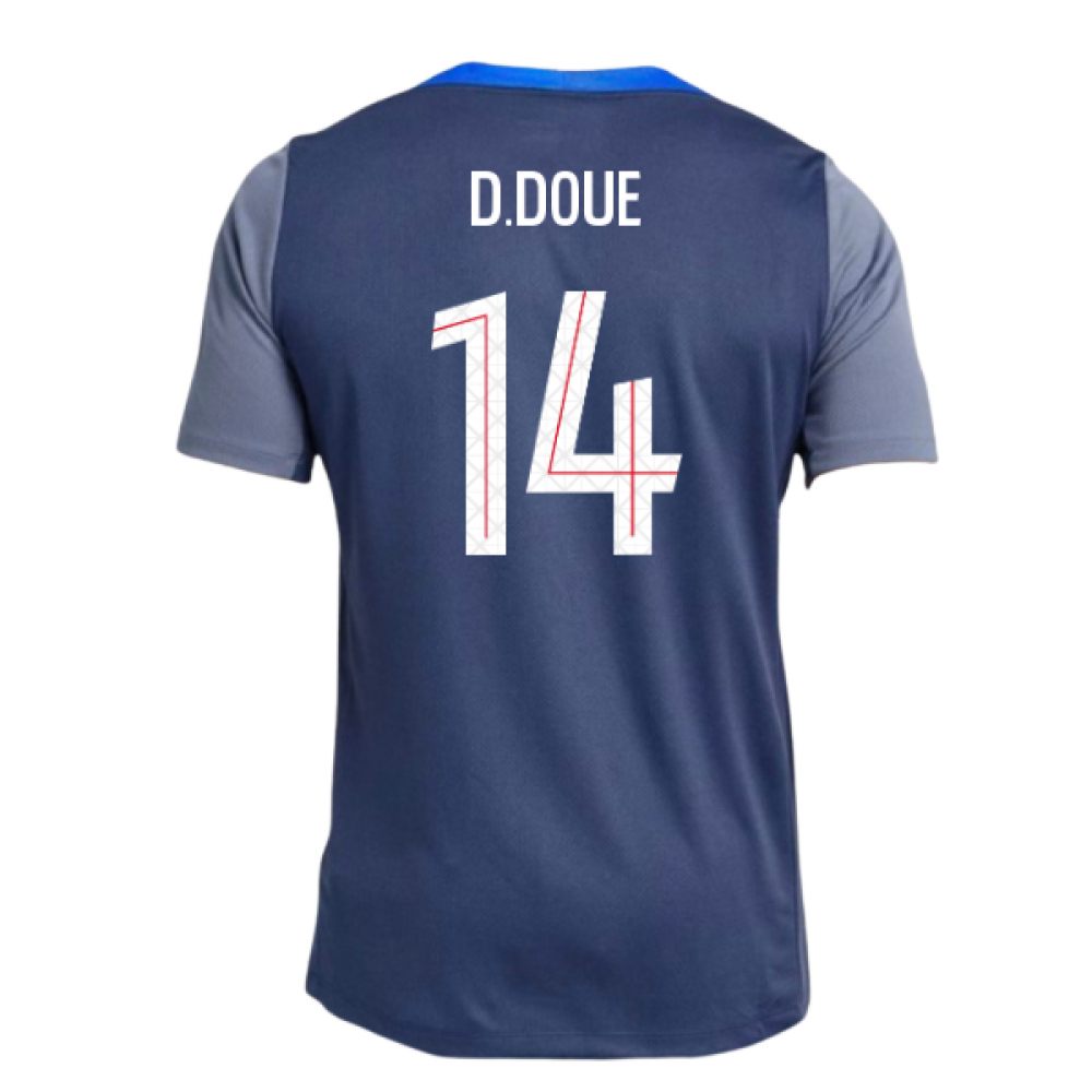 2025-2026 PSG Strike Dri-Fit Training Shirt (Navy) (D.Doue 14)