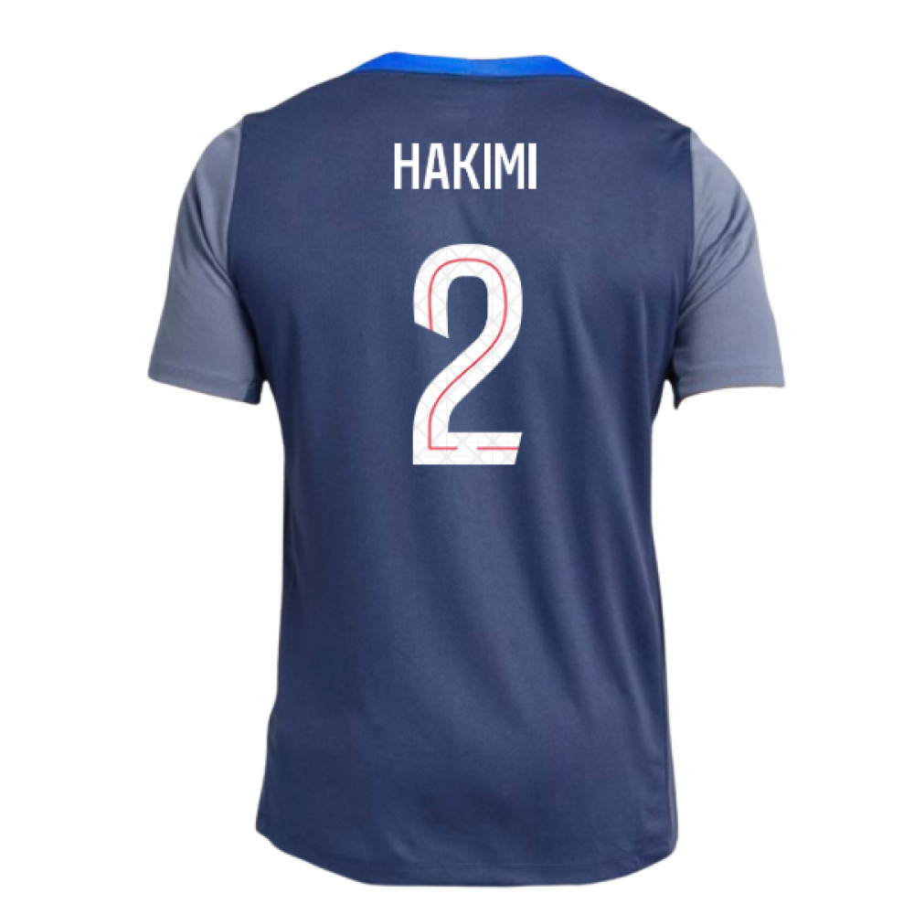 2025-2026 PSG Strike Dri-Fit Training Shirt (Navy) (Hakimi 2)