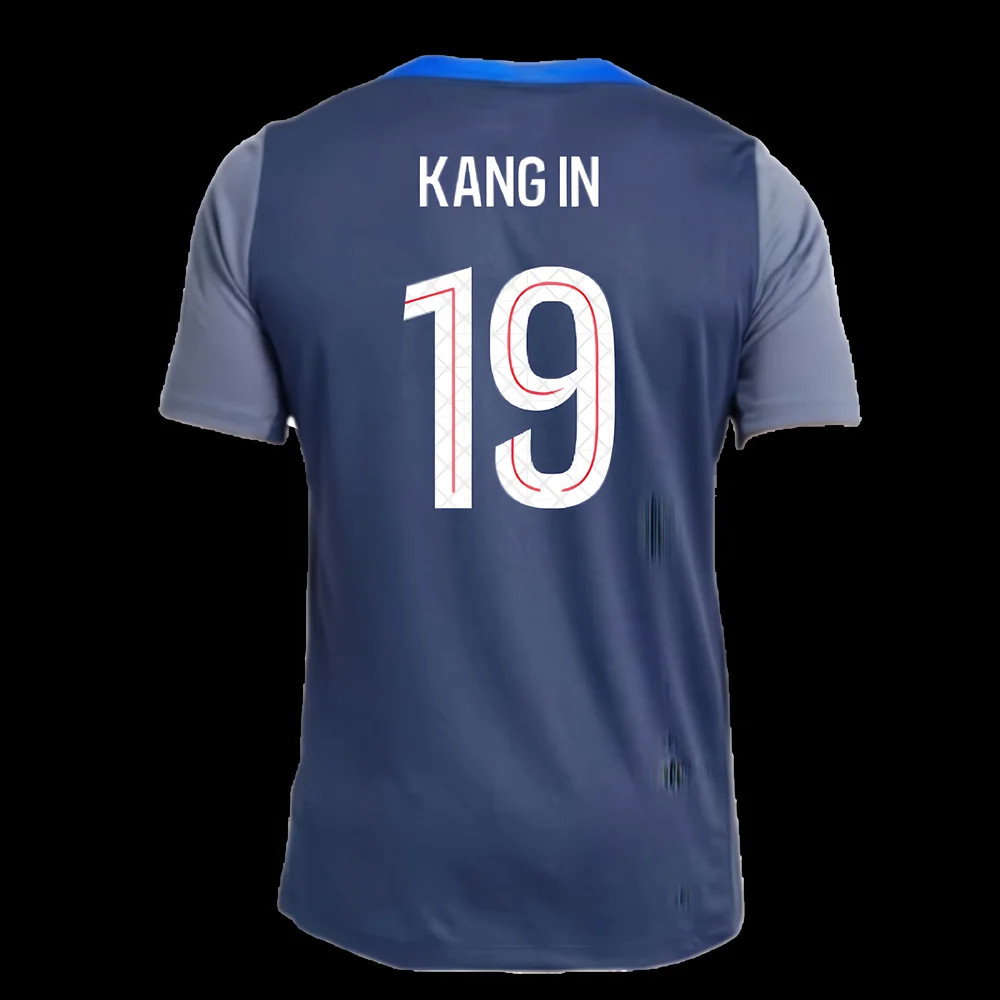 2025-2026 PSG Strike Dri-Fit Training Shirt (Navy) (Kang In 19)