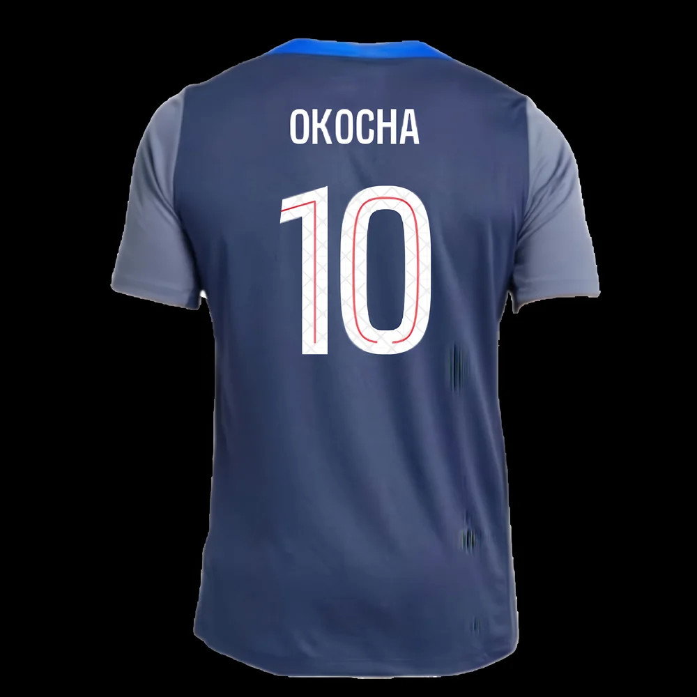 2025-2026 PSG Strike Dri-Fit Training Shirt (Navy) (Okocha 10)