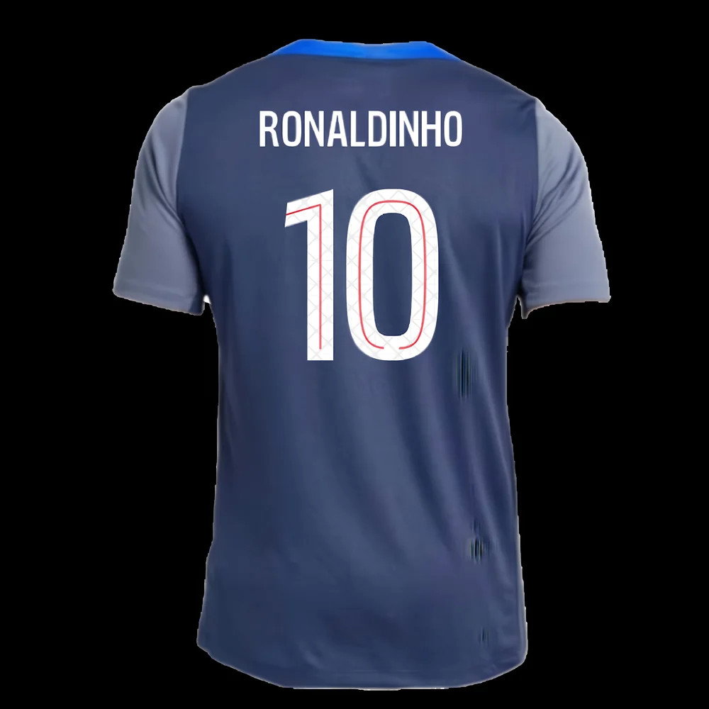 2025-2026 PSG Strike Dri-Fit Training Shirt (Navy) (Ronaldinho 10)