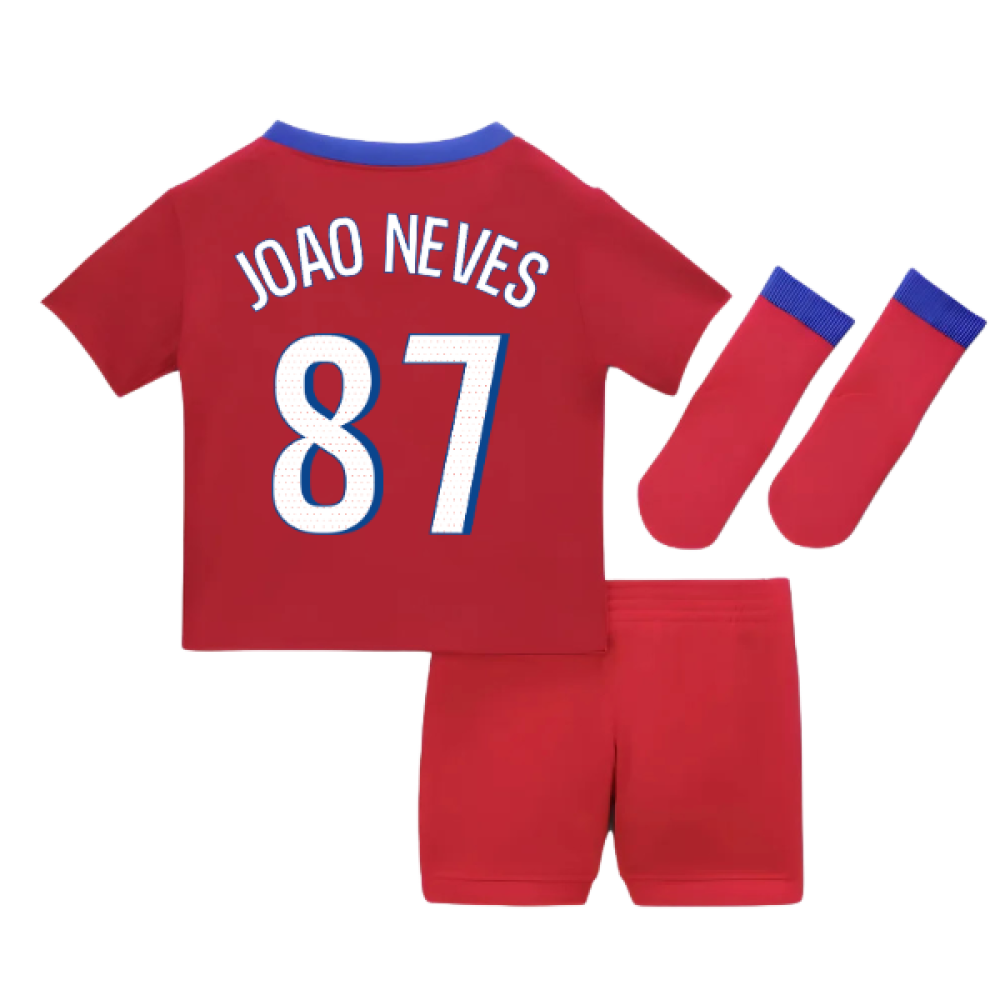 2025-2026 PSG Third Baby Kit (Joao Neves 87)