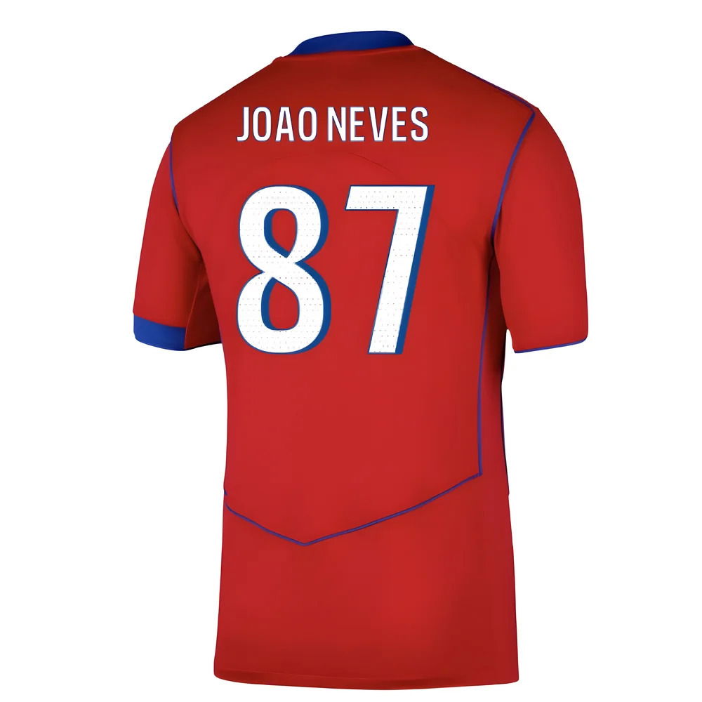 2025-2026 PSG Third Shirt (Joao Neves 87)