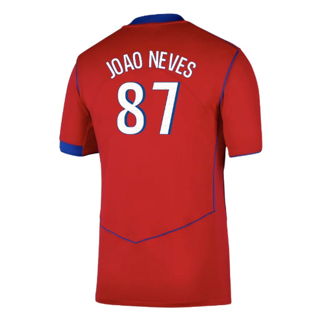 2025-2026 PSG Third Shirt (Joao Neves 87)