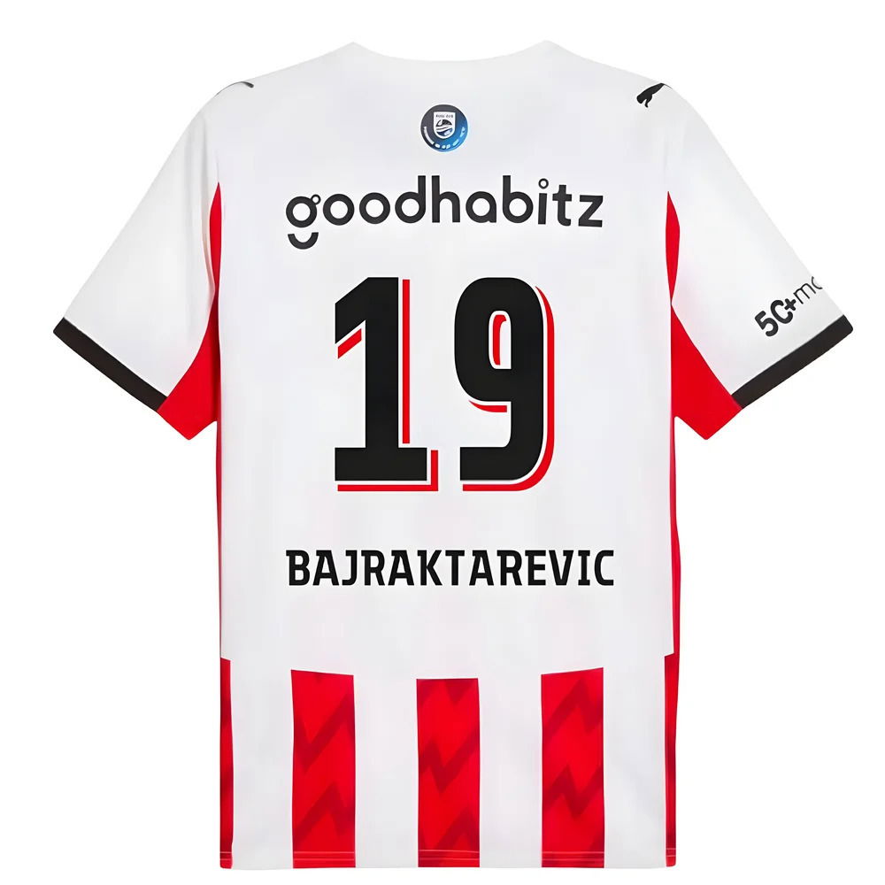 2025-2026 PSV Eindhoven Home Shirt (Bajraktarevic 19)