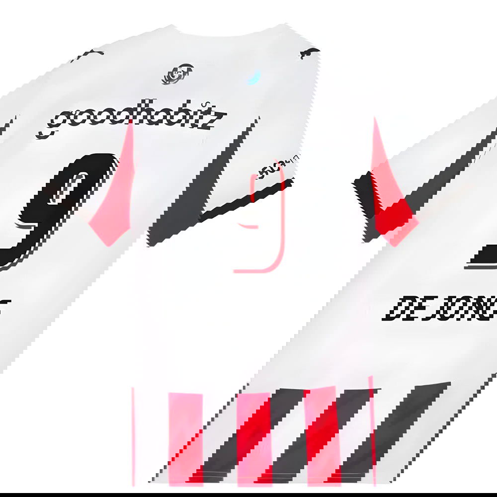 2025-2026 PSV Eindhoven Home Shirt (Kids) (De Jong 9)