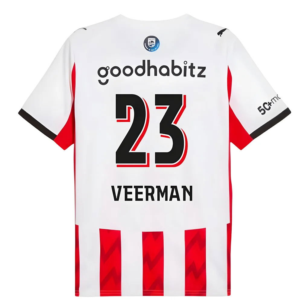 2025-2026 PSV Eindhoven Home Shirt (Veerman 23)
