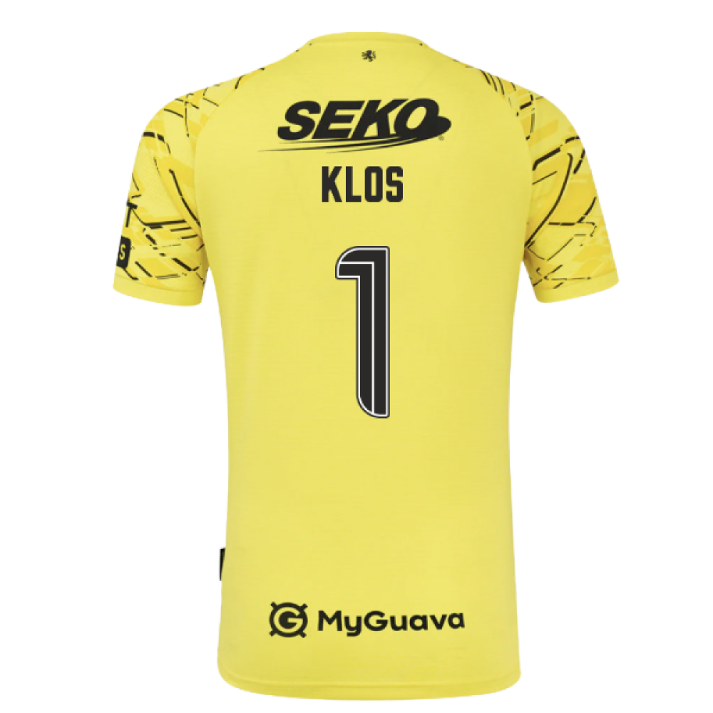 2025-2026 Rangers Home Goalkeeper Shirt (Yellow) - Kids (Klos 1)
