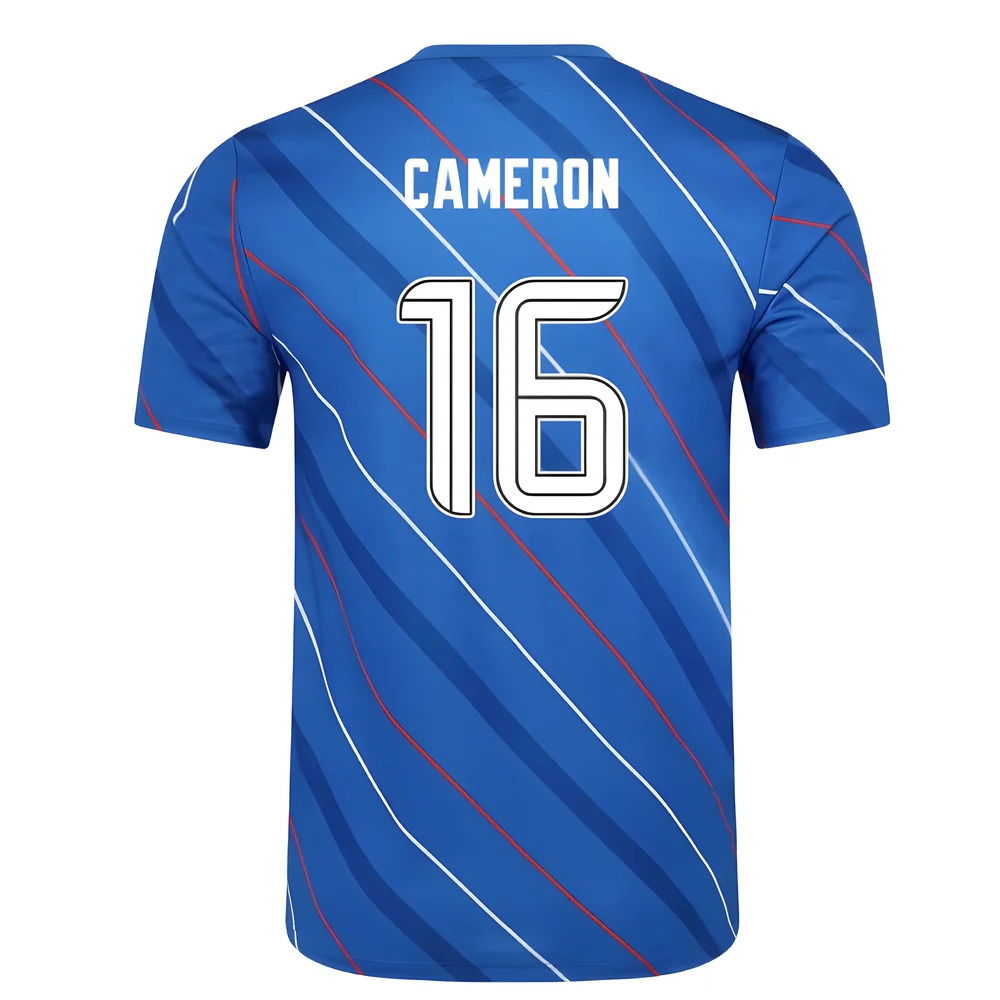 2025-2026 Rangers Home Pre Match Short Sleeve Tee (Lapis Blue) (Cameron 16)