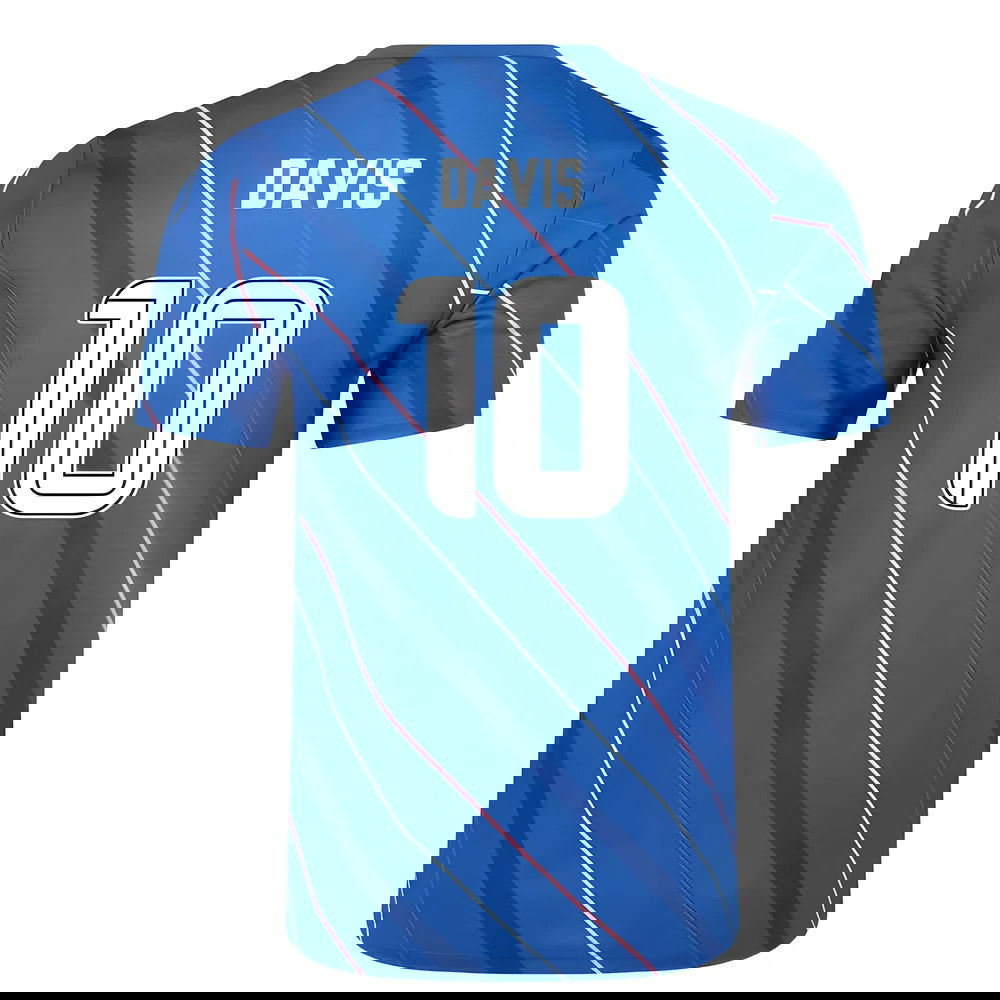 2025-2026 Rangers Home Pre Match Short Sleeve Tee (Lapis Blue) (Davis 10)