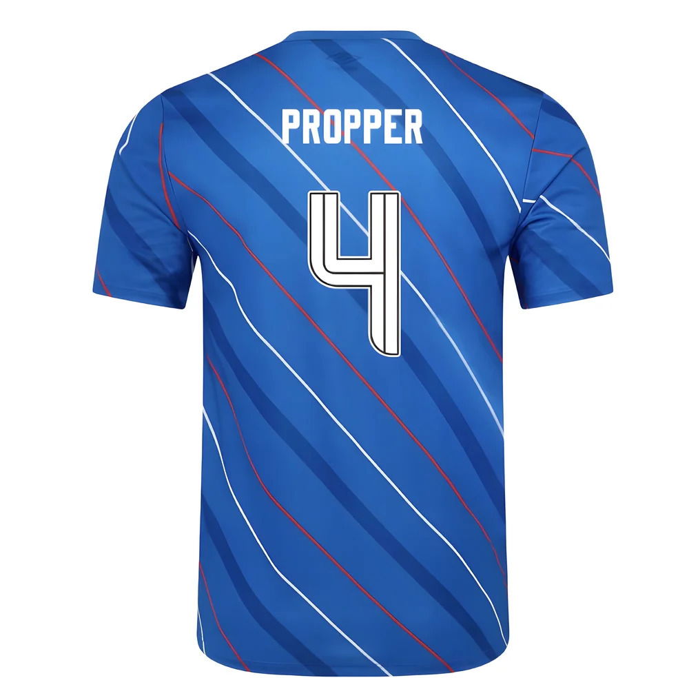 2025-2026 Rangers Home Pre Match Short Sleeve Tee (Lapis Blue) (Propper 4)