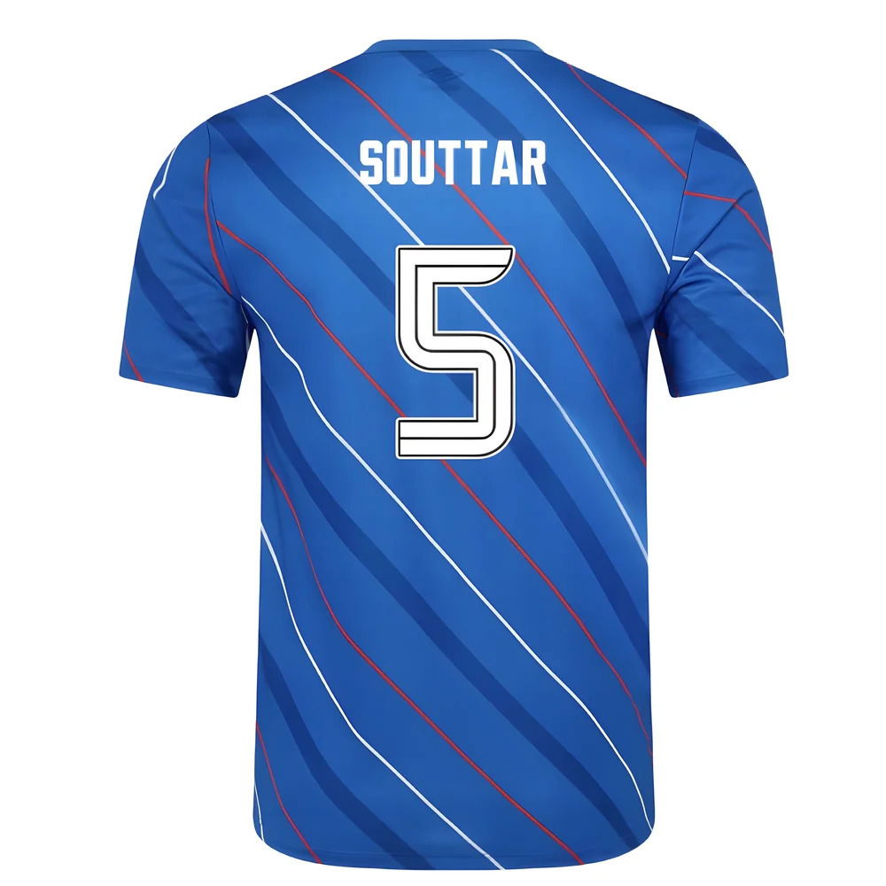 2025-2026 Rangers Home Pre Match Short Sleeve Tee (Lapis Blue) (Souttar 5)