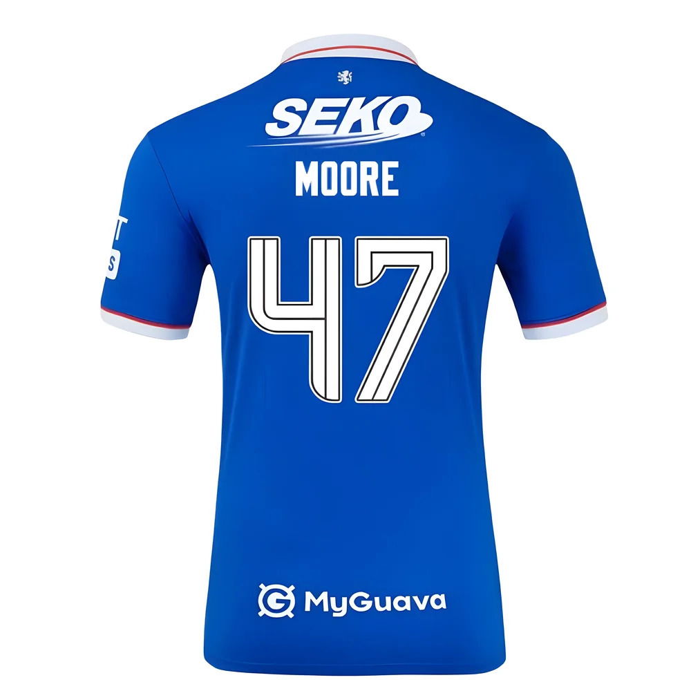 2025-2026 Rangers Home Shirt (Kids) (Moore 47)