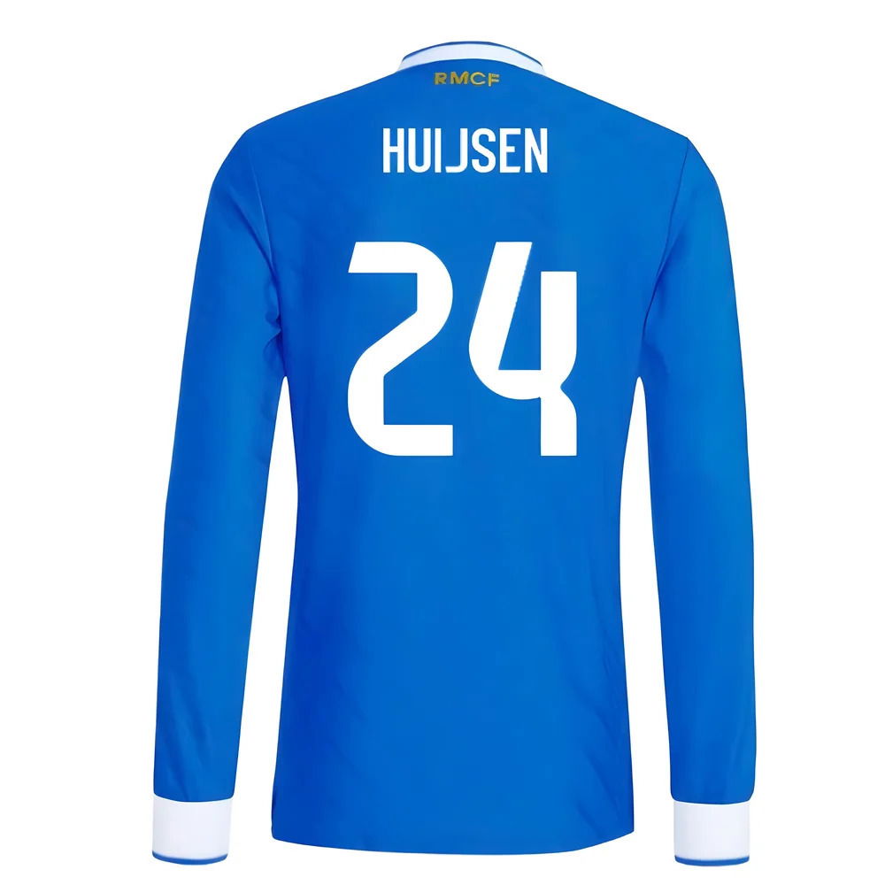 2025-2026 Real Madrid Authentic Long Sleeve Third Shirt (Huijsen 24)