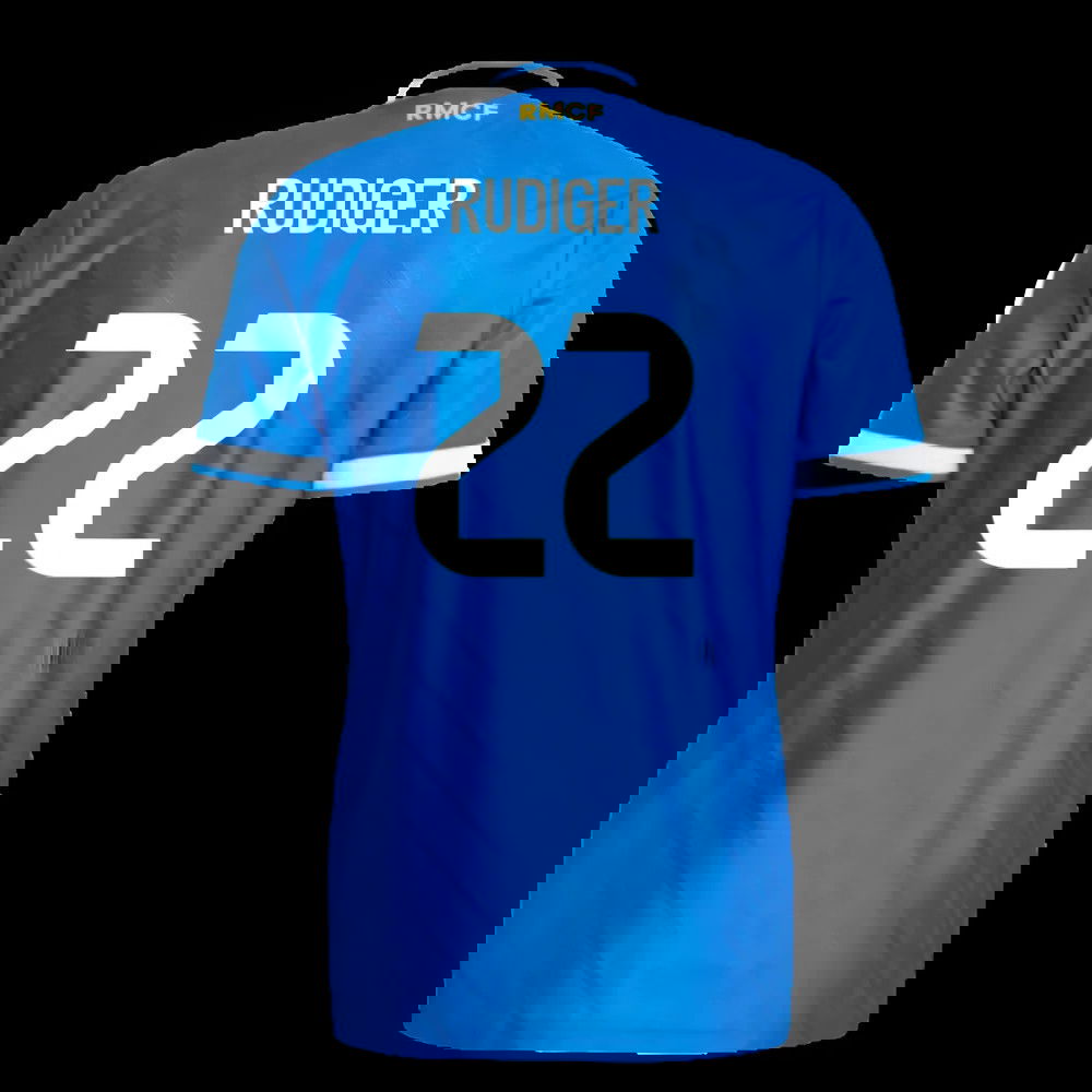 2025-2026 Real Madrid Authentic Third Shirt (Rudiger 22)