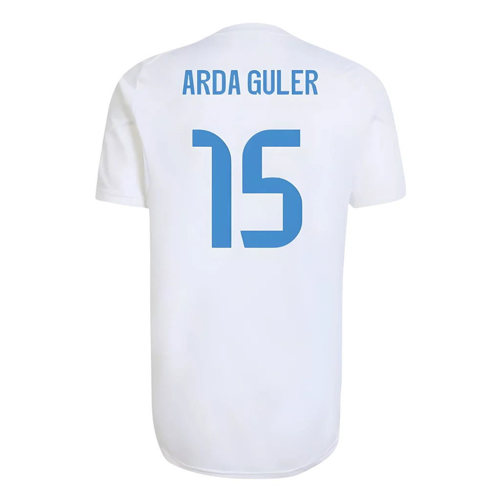 2025-2026 Real Madrid EU Training Jersey (White) (Arda Guler 15)