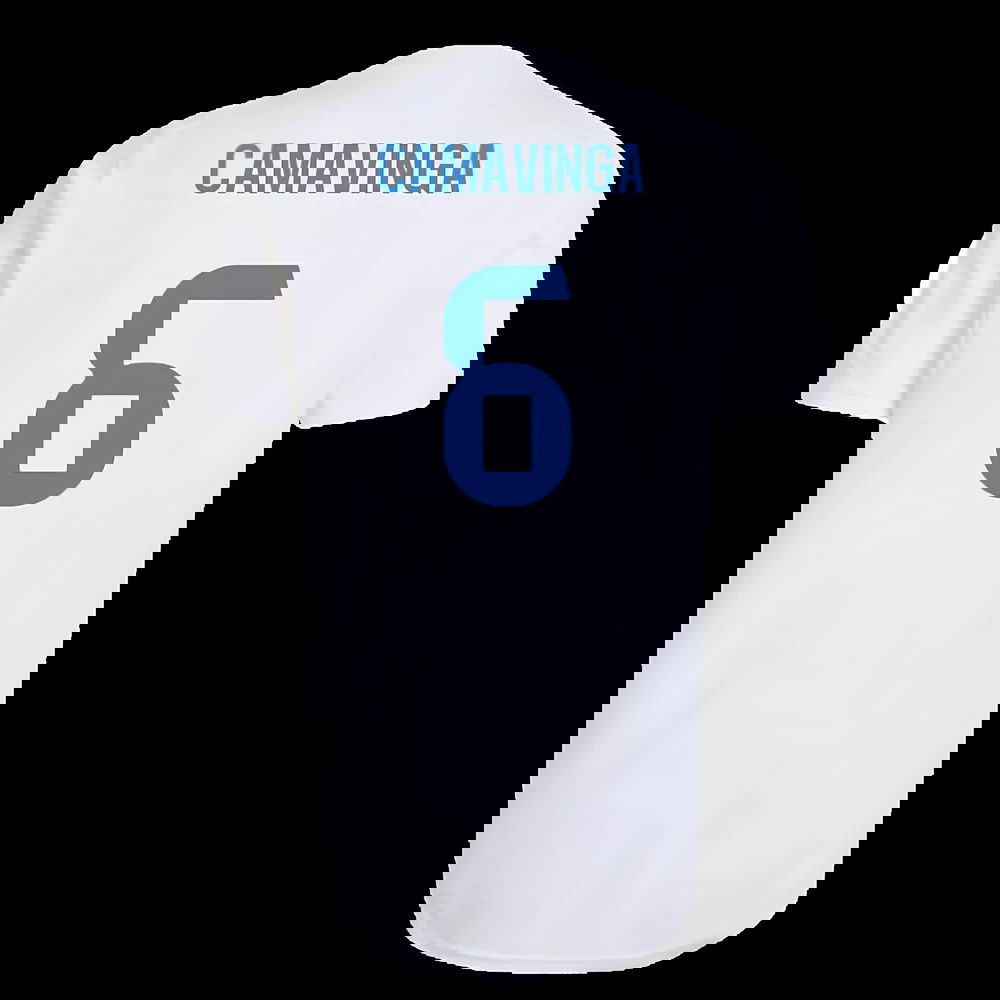 2025-2026 Real Madrid EU Training Jersey (White) (Camavinga 6)