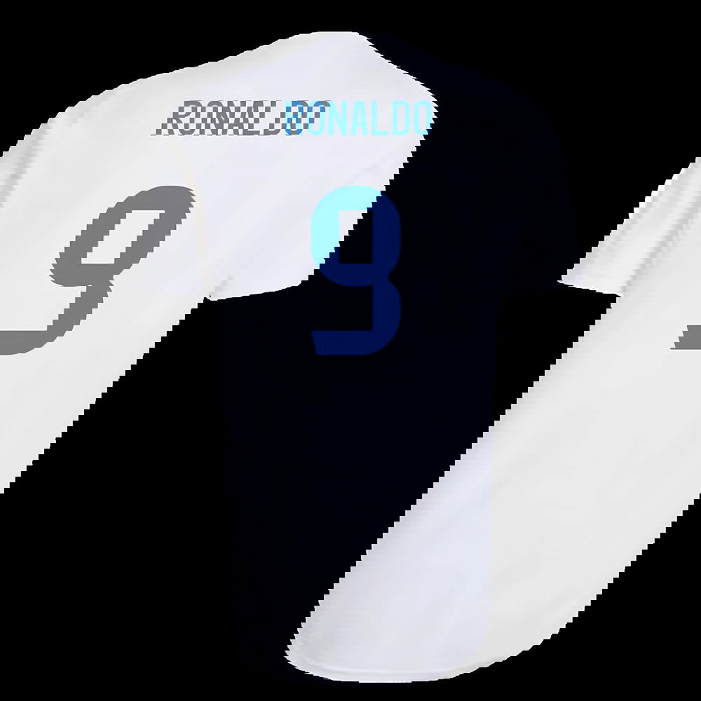 2025-2026 Real Madrid EU Training Jersey (White) (Ronaldo 9)