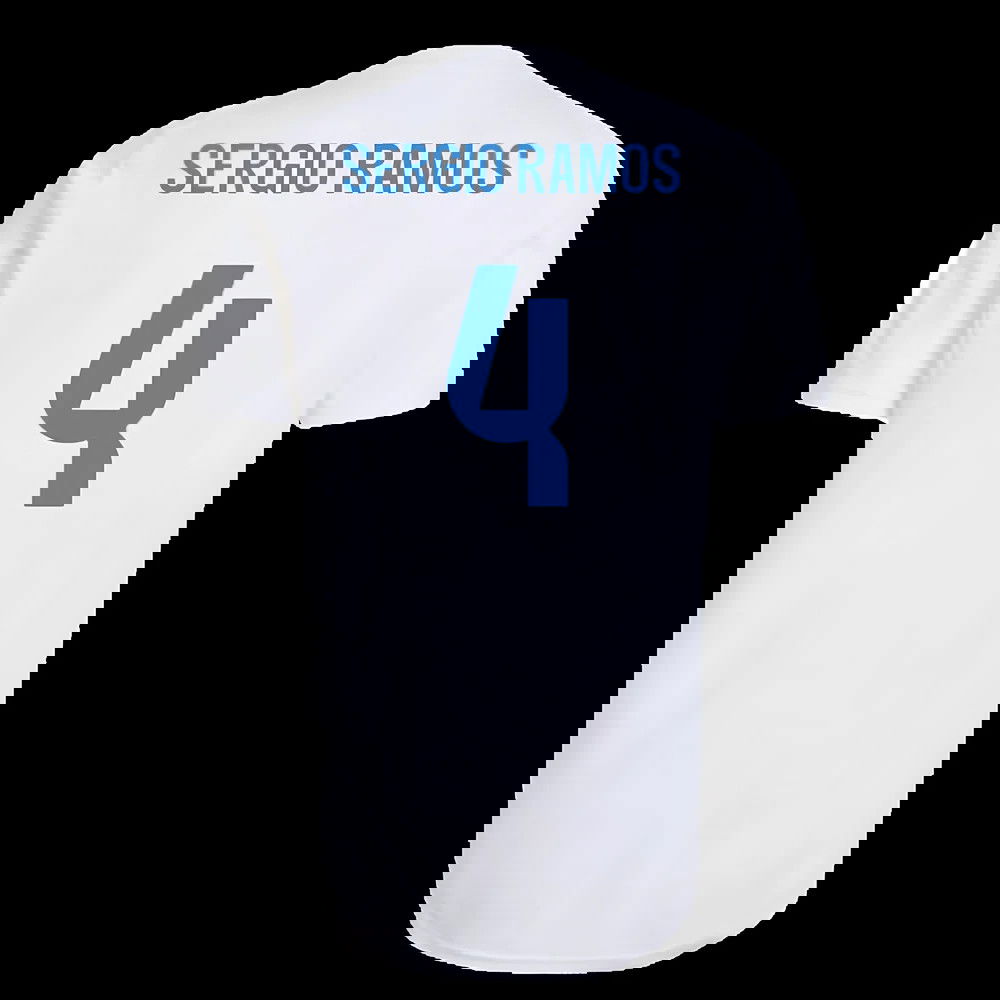 2025-2026 Real Madrid EU Training Jersey (White) (Sergio Ramos 4)