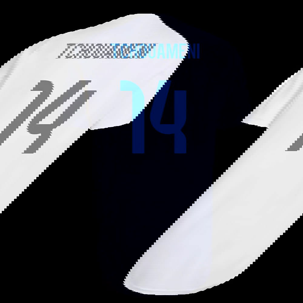 2025-2026 Real Madrid EU Training Jersey (White) (Tchouameni 14)