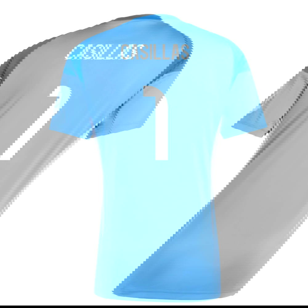 2025-2026 Real Madrid Home Goalkeeper Shirt (Blue) (Casillas 1)