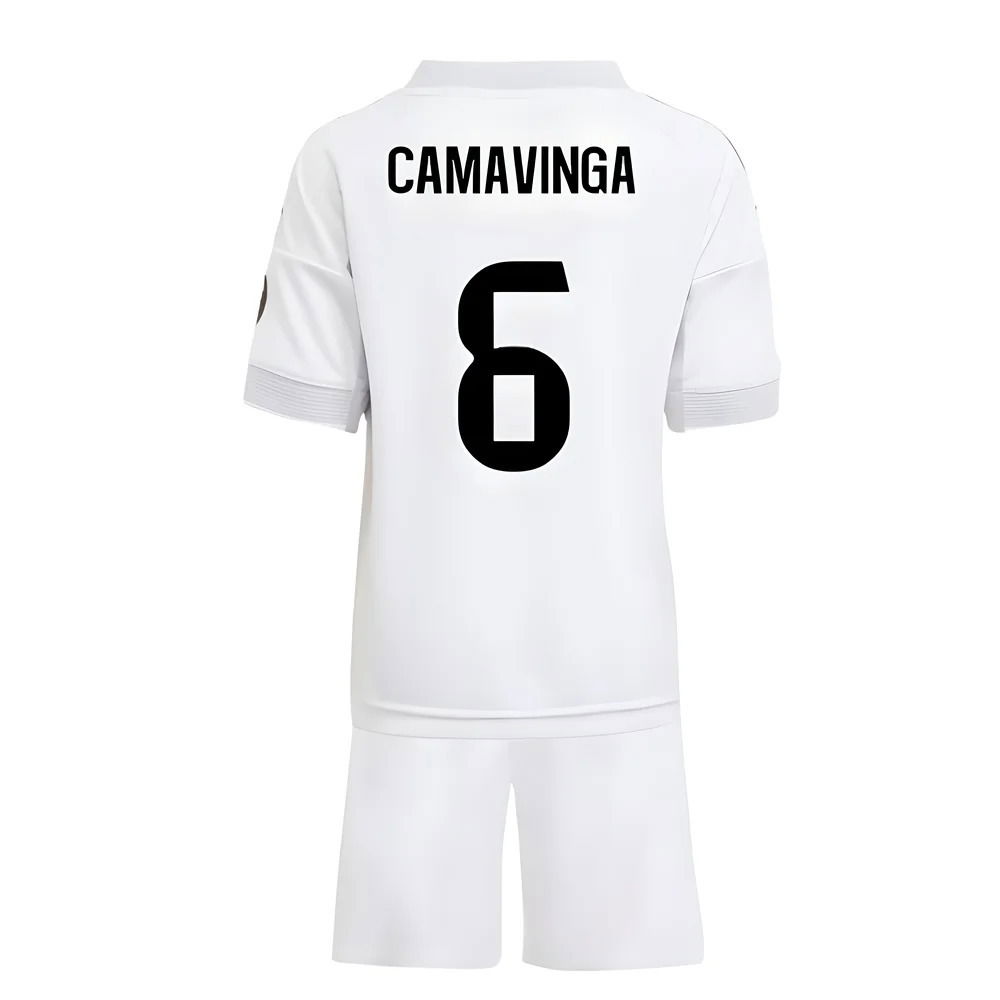 2025-2026 Real Madrid Home Mini Kit (Camavinga 6)