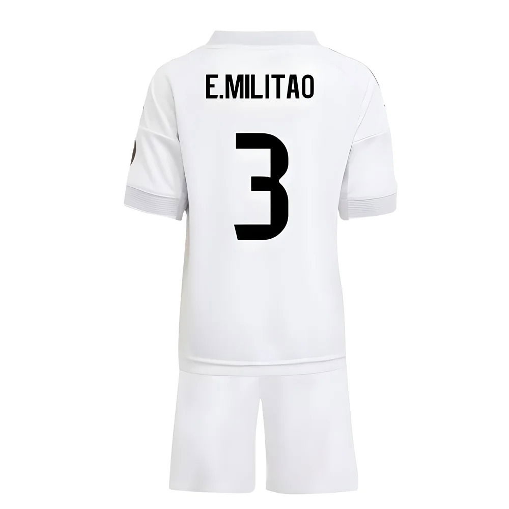 2025-2026 Real Madrid Home Mini Kit (E.Militao 3)