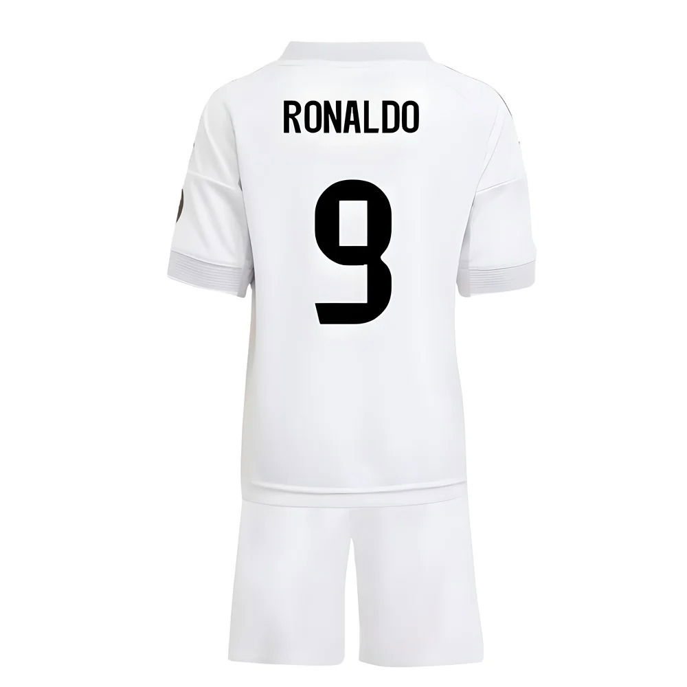 2025-2026 Real Madrid Home Mini Kit (Ronaldo 9)