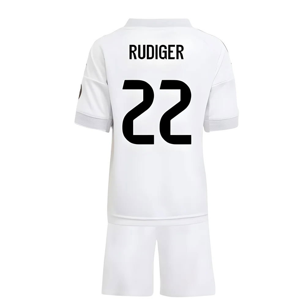 2025-2026 Real Madrid Home Mini Kit (Rudiger 22)