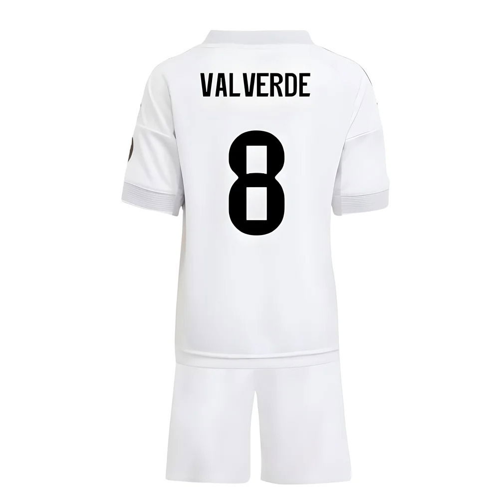 2025-2026 Real Madrid Home Mini Kit (Valverde 8)