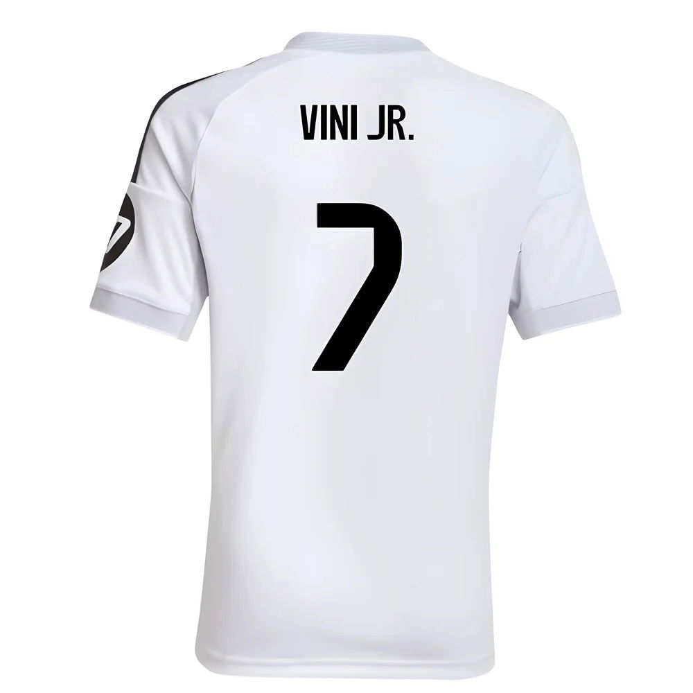 2025-2026 Real Madrid Home Shirt (Kids) (Vini Jr. 7)