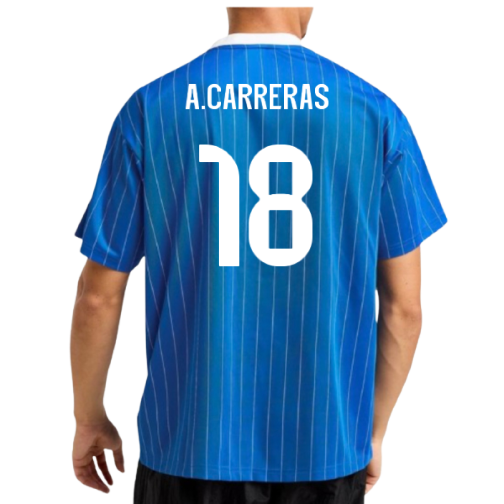 2025-2026 Real Madrid Icon Shirt (Blue) (A.Carreras 18)