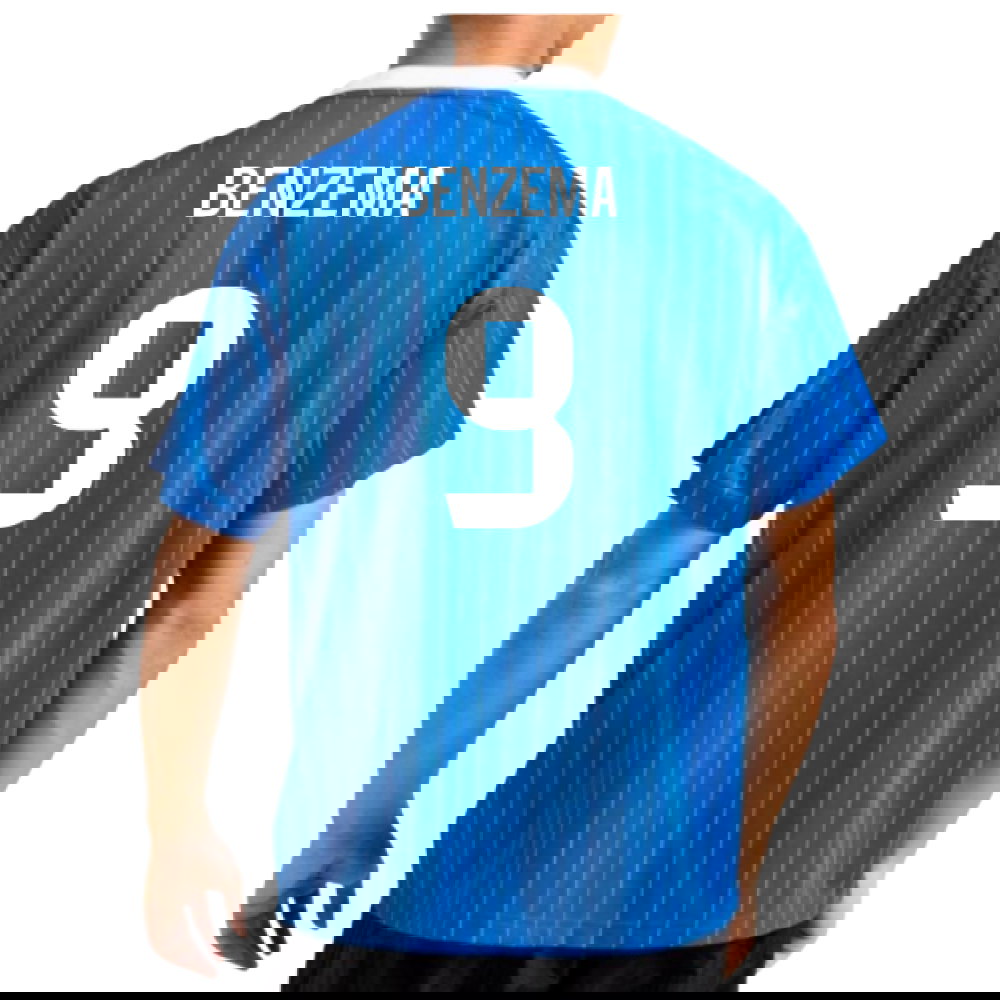 2025-2026 Real Madrid Icon Shirt (Blue) (Benzema 9)
